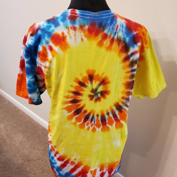 Tie dye boho bohemia style unisex T shirt size M. 100% soft cotton - Picture 6 of 11